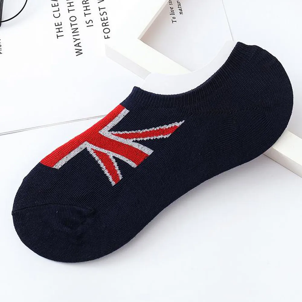 1Pair Unisex Comfortable Print Cotton Sock Slippers Short Ankle Socks calcetines antideslizante mujercalcetin invisible mujer a