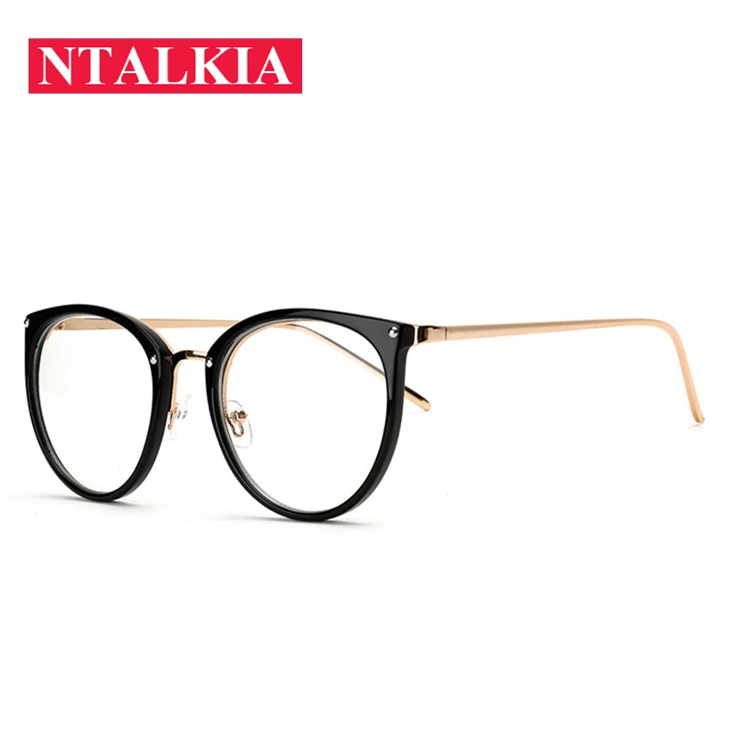 Clear Lens Cat Eye Glasses Frame Women Fashion Oversized Spectacle Frames Transparent Optical Eyeglasses Clear Eyeglass