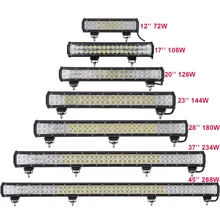 Внедорожный светодиодный светильник 12 В 24 в 12-45 дюймов автомобиль внедорожник Грузовик Прицеп пикап 4WD ATV UTE 4X4 лодка комбинированный индикатор дальнего света+ проводка