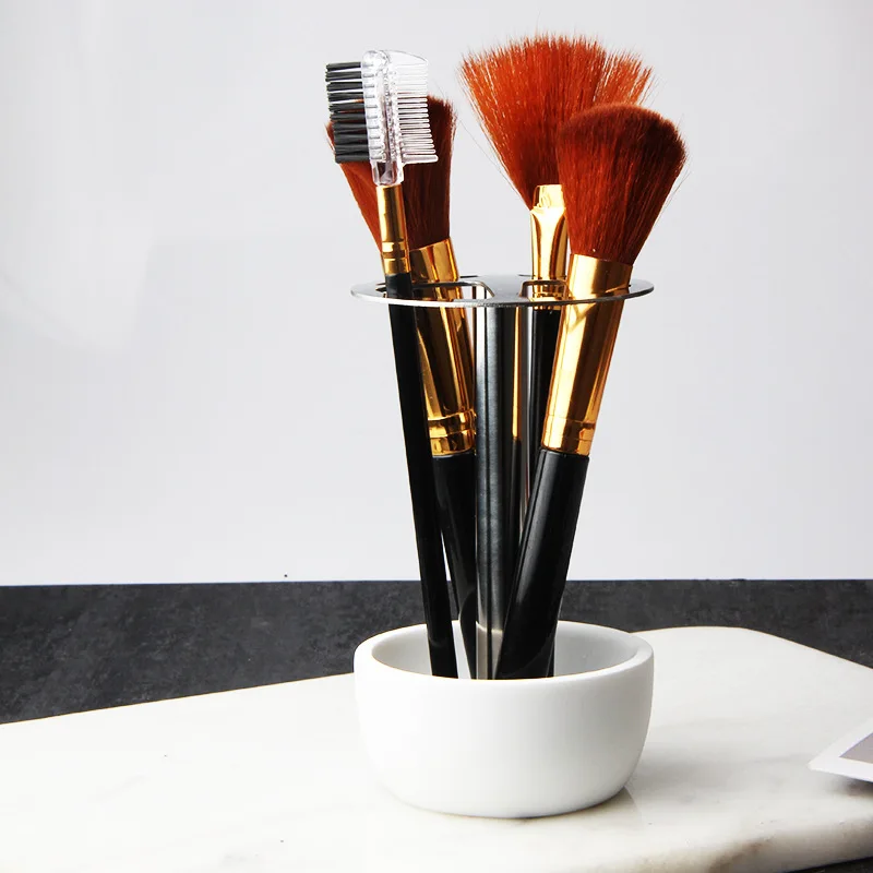 

1PC 304 Stainless Steel Toothbrush Holder Makeup Brush Storage Rack Bathroom Organizer Accessories Tools
