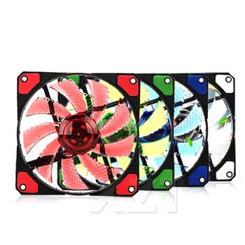 

High Quality Colorful 120x 120 x 25mm Computer Cooler 15 LEDs Cooling Fan PC Case Fan Heat cool
