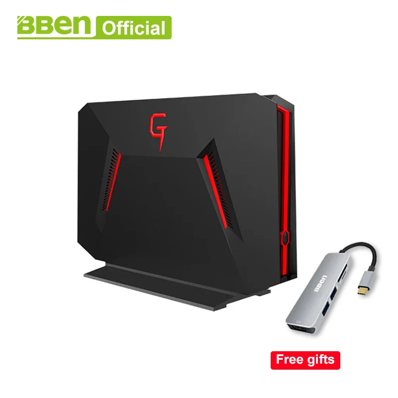 Мини компьютер Bben GB01 win10 6G GDDR5 видеокарта GTX1060 intel i7 7700HQ 8G/16G/32G RAM 128G/256G SSD 1 ТБ/2 ТБ HDD