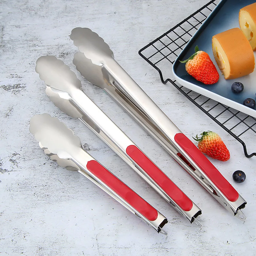 

Household Kitchen Gadgets Food Clip Stainless Steel Barbecue Clip Buffet Kitchen Anti-scalding Bread Clip Kitchen Accessories
