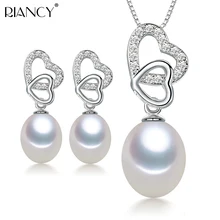 Fashion freshwater pearl jewelry sets women 925 silver,real natural pearl jewelry sets trendy pendant earring,best gift white Fashion freshwater pearl jewelry sets women 925 silver,real natural pearl jewelry sets trendy pendant earring,best gift white