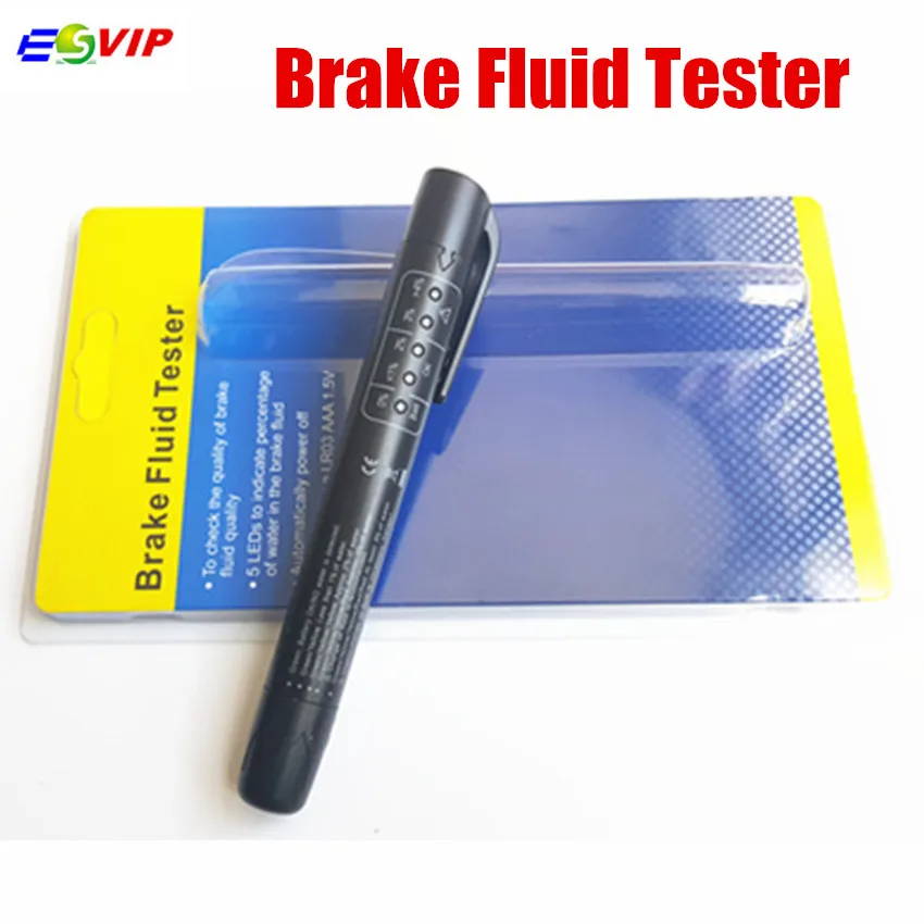 50pcs 5 LED Mini Electronic Brake Fluid Liquid Tester Pen for Auto Car