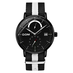 Часы dom для мужчин Военная Униформа лучший бренд класса люкс цифровой кожаный ремешок сплава кварцевые Hodinky наручные часы Relojes Para Hombre Montre
