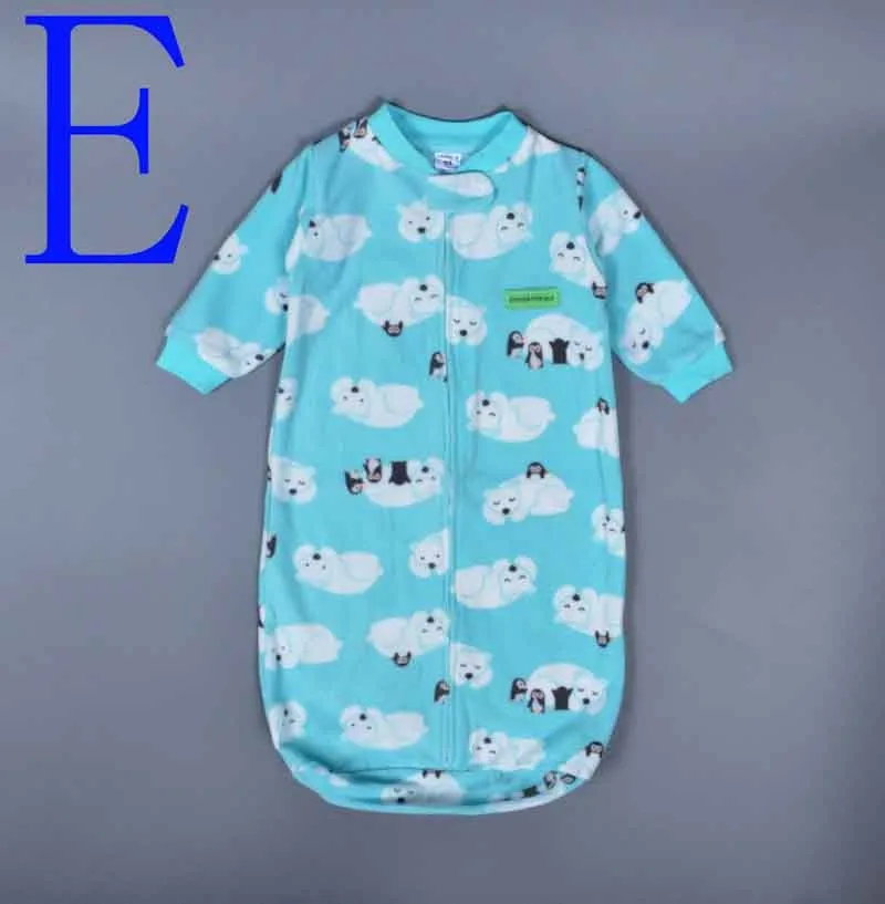 Новорожденный ребенок спальный мешок флисовая одежда для новорожденных мультфильм животных с длинными рукавами комбинезон мешки сна милый Спальные мешки для 0-9 м