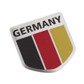 

Car Badge German Flag Decal For Mercedes Benz Audi VW Golf Opel BMW Passat Ford Nissan Tiguan Car Styling Auto Sticker Emblem