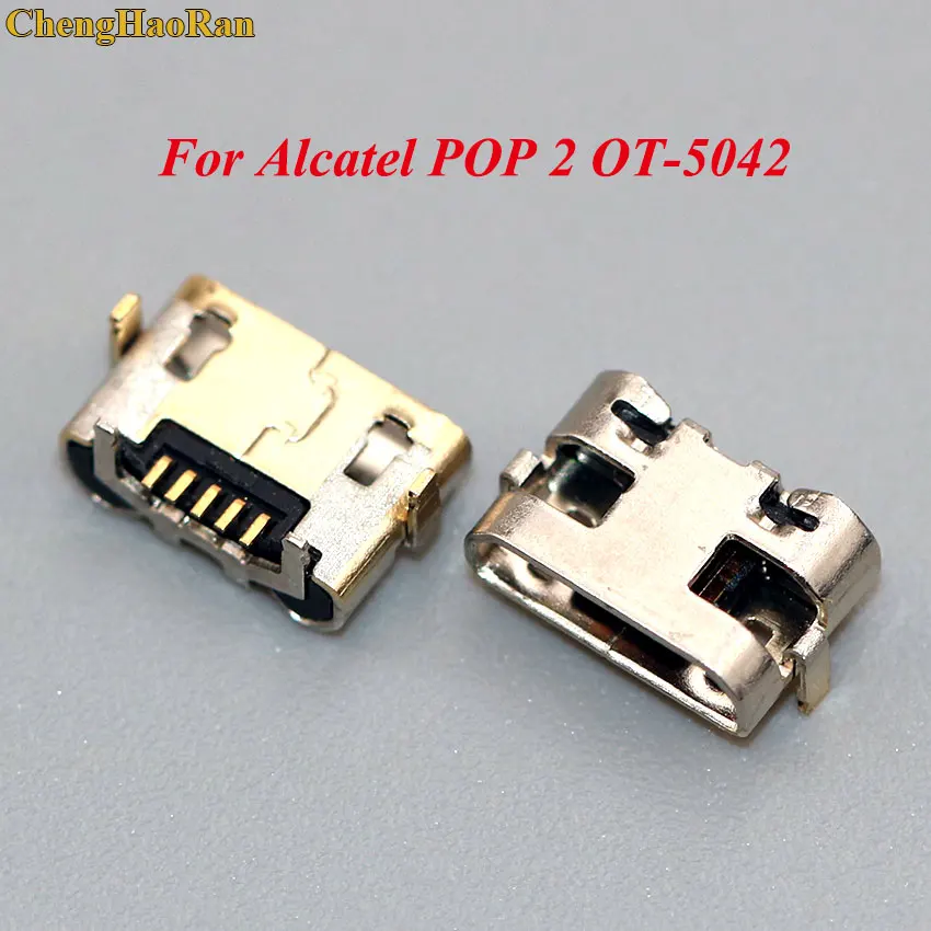 

ChengHaoRan for Alcatel POP 2 OT-5042 Mini Micro USB jack DC Charging Socket Port Connector power plug dock 5 pin repair parts