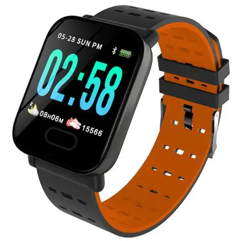 

Toper A6 Heart Rate Smart Watch Monitor Sport Fitness Tracker Sleep Monitor Waterproof Sport Watch Band for IOS Android Gifts