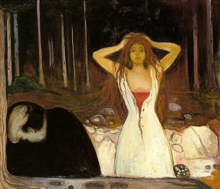 

Oil Painting Reproduction on Linen Canvas,ashes-1894 by Edvard Munch,Free DHL Shipping,100% handmade,abstract oil painting