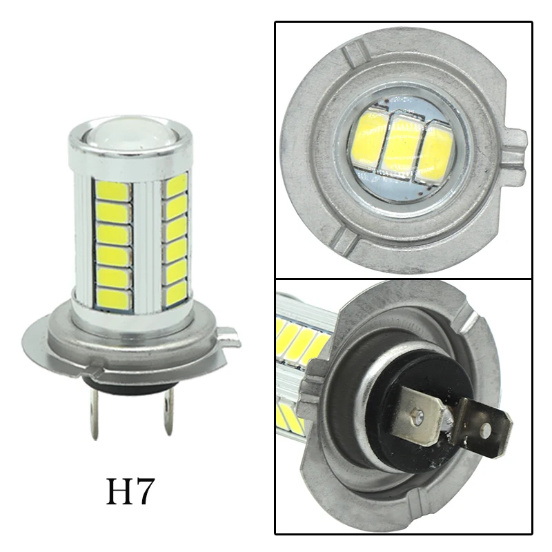 2 шт. 9006 HB4 светодиодный 9005 HB3 H4 H7 H11 H8 5630 33SMD противотуманная фара для дневных ходовых огней светильник поворота Торможение лампы автоматические светодиоды DC12V