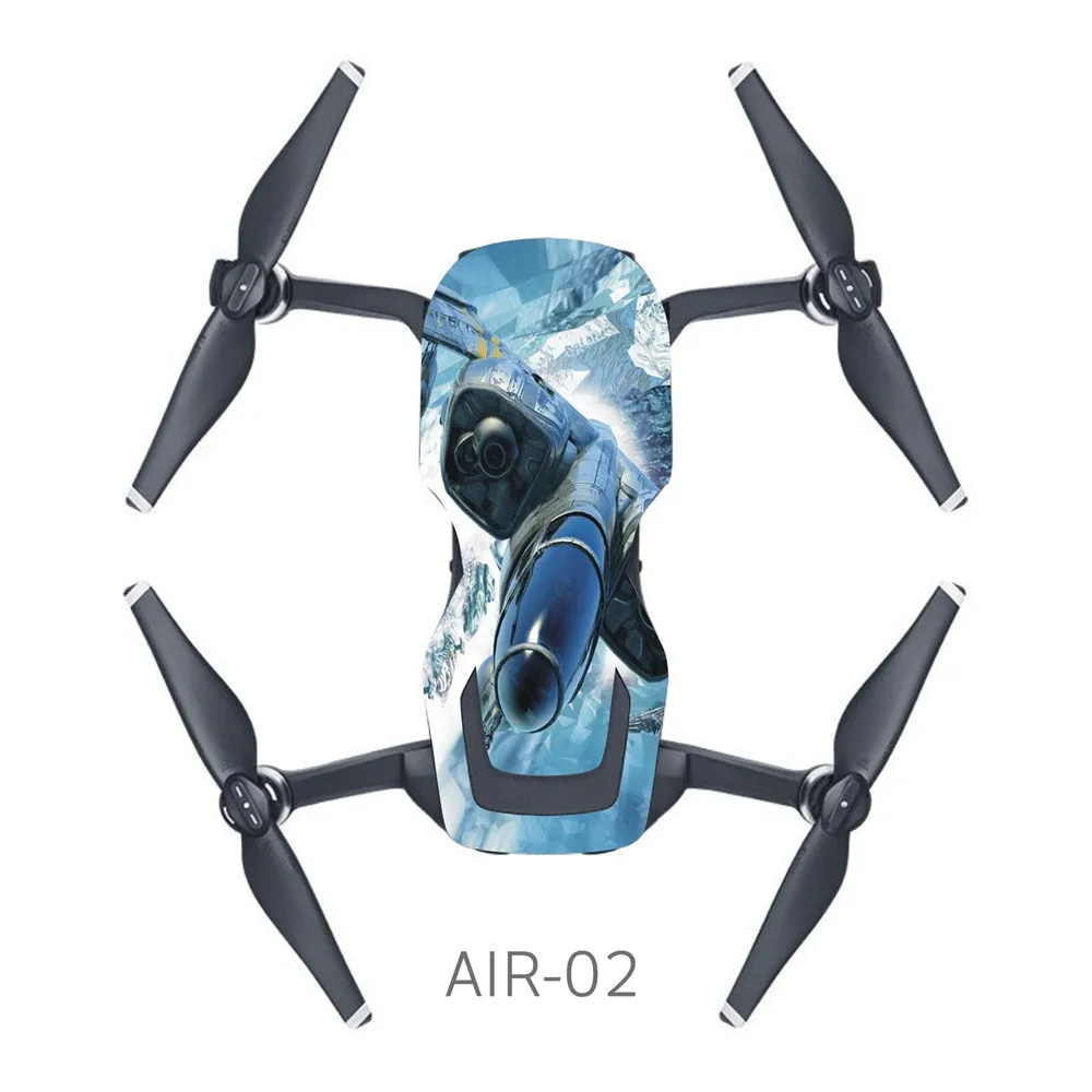 

PVC Waterproof Sticker For DJI MAVIC AIR Drone Body Shell Protection Skin Quadcopter Camera Drone Blue Decals Accessories QIY31