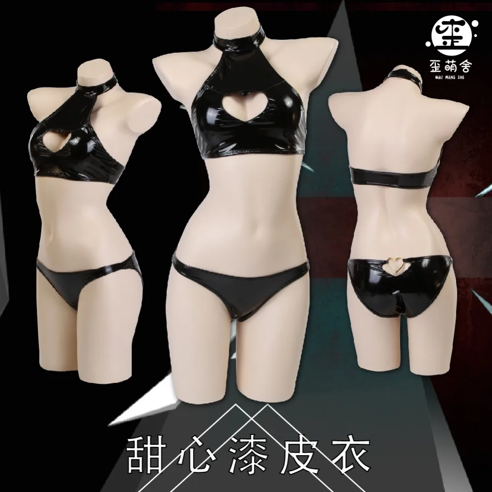 

[STOCK]HOT Eyemask PU made Game NieR Automata Figure 2B Sexy Swimsuit Bling Bling Bikini NieR 2 designs in Cosplay Eyemask PU N