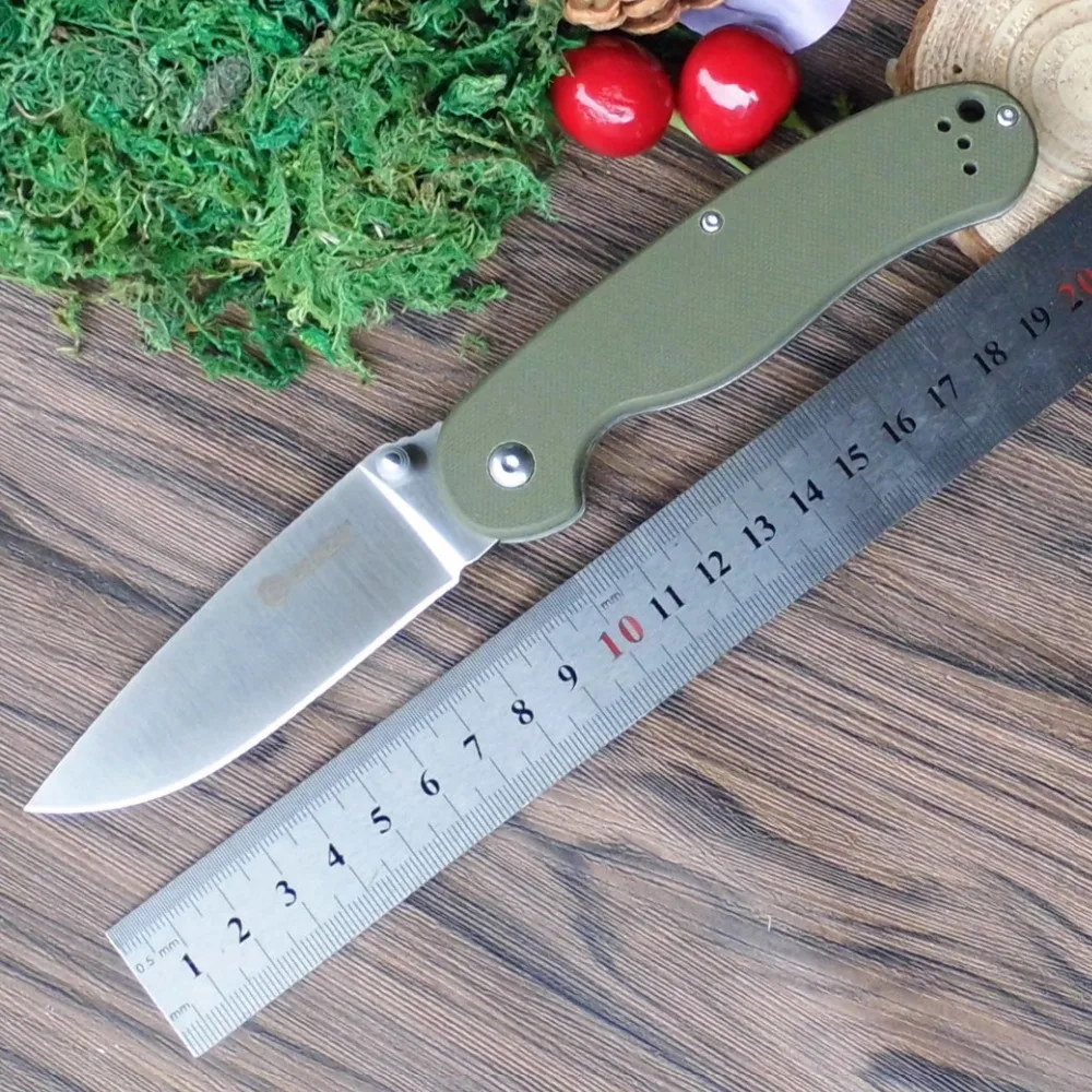 جنزو G727M 58-60hrc 440c مقبض g10 أو الخشب الطي سكين بقاء التخييم أداة الصيد سكين جيب التكتيكي edc أداة الهواء