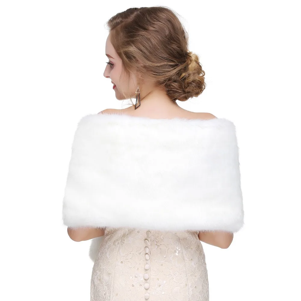Женское свадебное пальто Forevergracedress элегантное мягкое болеро из искусственного