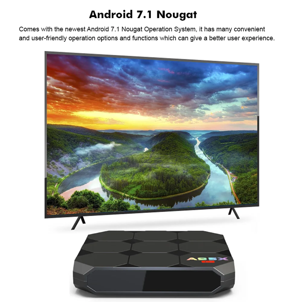 A95X R2 Amlogic S905W четырехъядерный Смарт Android 7 1 TV Box 2 Гб RAM 16 ROM 4G WiFi 100 м LAN Мини ПК H.265 HDR10 HD