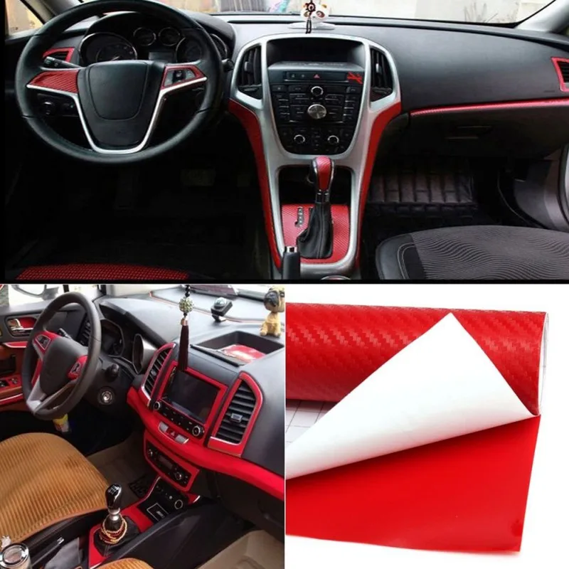

30cmx127cm 3D Carbon Fiber Vinyl Car Roll Movies Car Tools And Decals Motorcycle Car Styling Accessories Tools
