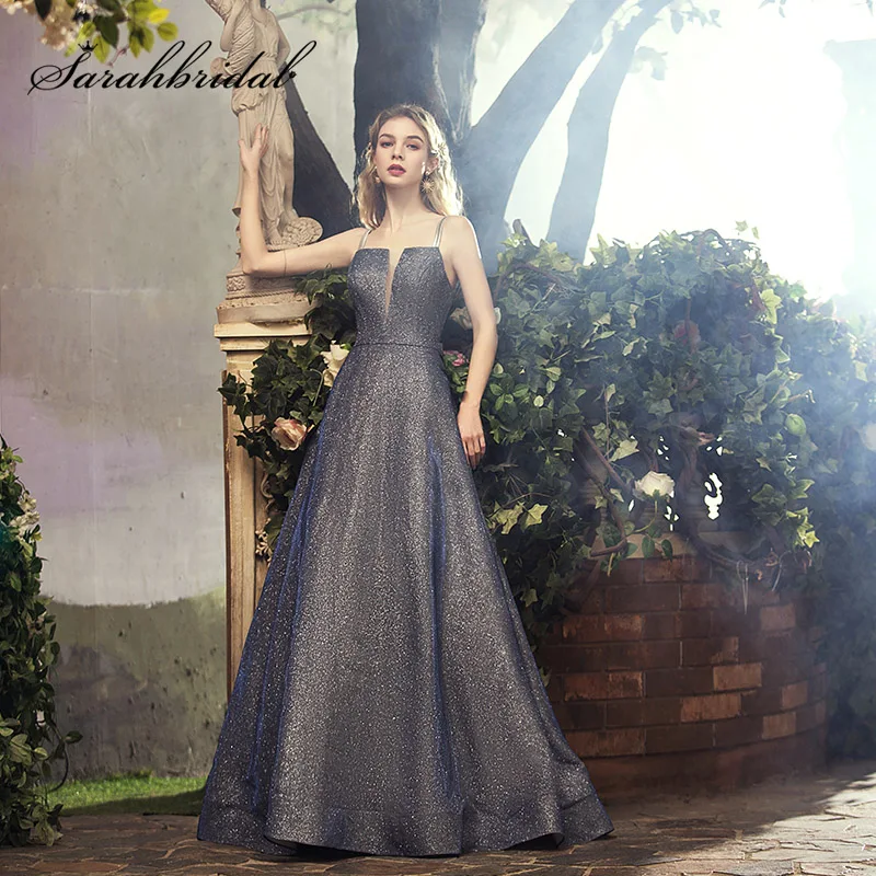 

Robe De Soiree 2019 New Arrivals Steel Prom Dresses Simple Actual Strapless Image Prom Gowns Real Photos Sexy WT5289