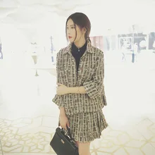 

New wool with paragraph small sweet coat woollen D1102