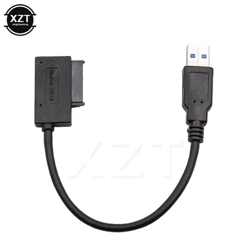 

NEW USB 3.0 to 7+6 13Pin mini SATA Cable Indicator for laptop Notebook DVD/CD-ROM for HDD Caddy Slimline Drive Adapter