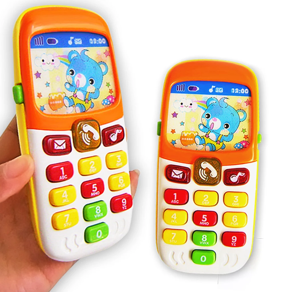 Baby Learning Musical Cellphone Mobile Phone Educational Toy With Lights Sound Learning Education Mobile Phone Musical Playing