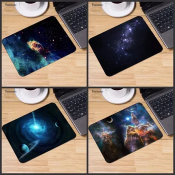 

Yuzuoan Dream Blue Space Gaming keyboard Mousepads Optical Computer Table Mouse Mat Mice Pads 18*22cm and 25*29cm