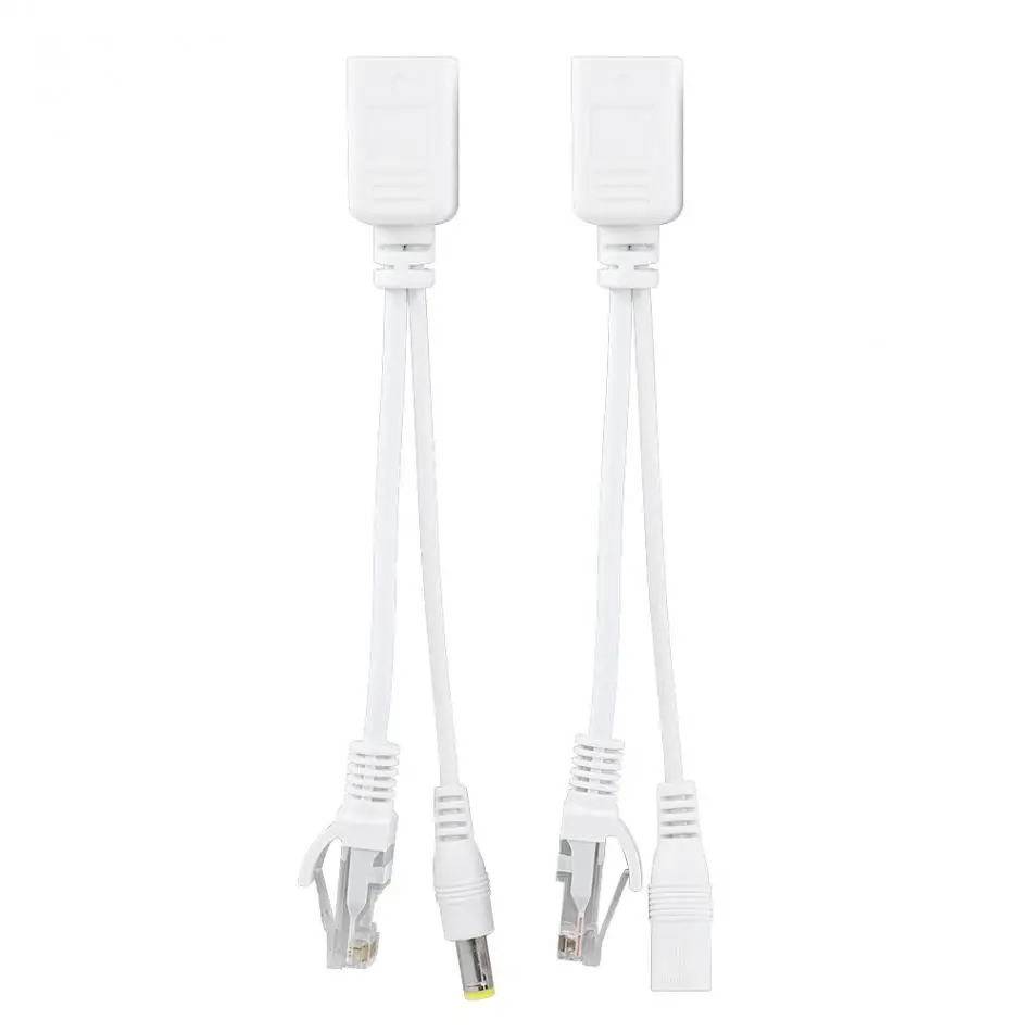 10 пар DC 12 V IP Камера POE RJ45 кабель Мощность Over Ethernet адаптер сплиттер Plug And Play