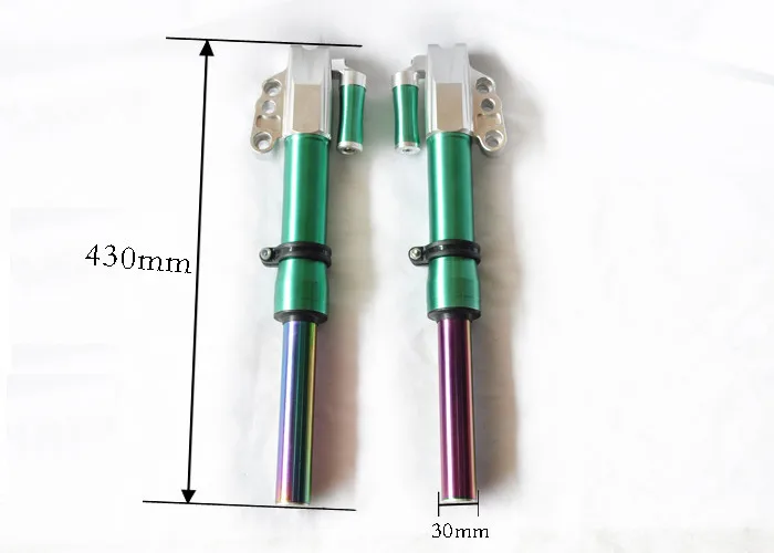 Горячая одна пара Зеленый Воздушный Газовый амортизатор 430 мм Замена универсальная Подвеска для мотоцикла [JW372]