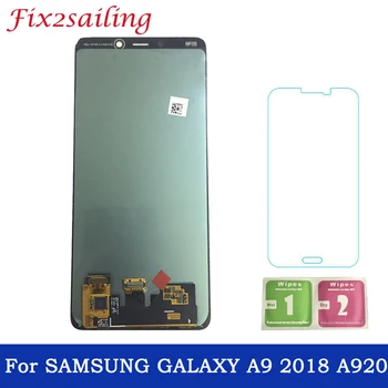 

Super Amoled LCDS For Samsung Galaxy A9 2018 A920 LCD Display Touch Screen Digitizer Assembly 6.3" For SAMSUNG A9 LCD