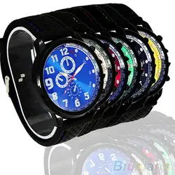 6 цветов стиль милитари силиконовые мужские спортивные часы для улицы 6XAD
