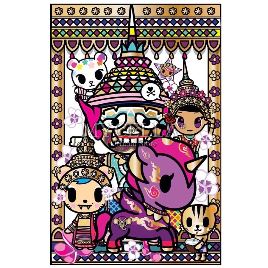 

DIY Diamond Painting Cartoon Princess Crystal Cross Stitch Diamond Embroidery Horse Cat Full Rhinestones Diamond Mosaic Decor