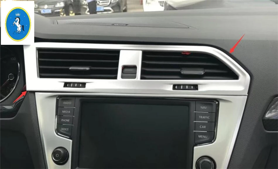 Yimaautotrims 2 цвета подходит для Volkswagen VW Tiguan 2016 2020 ABS средний кондиционер выход