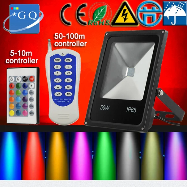 

10pcs/lot DHL FEDEX RGB led flood light Floodlights projectors 200W150W100W50w 30w 20w 10w tree reflector projector outdoor lamp