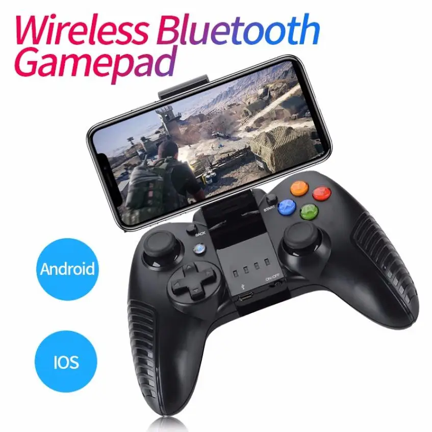 

Black Bluetooth Game Pubg Controller Compatible with Ios and Android for Switch/PS3/PC