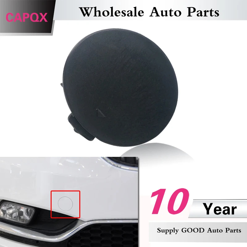 

CAPQX Front Bumper Tow Hook Cover Cap For KIA K3 Before 2016