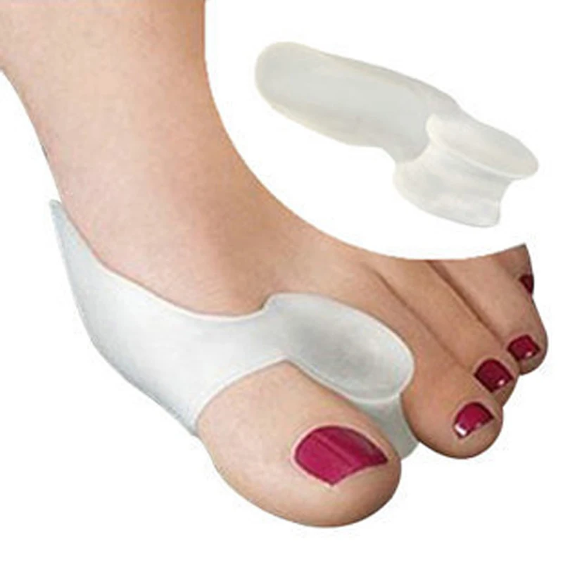

Silicone Gel Bunion Big Toe Separator Spreader Eases Foot Pain Hallux Valgus Correction Guard Cushion Concealer Thumb 1Pair