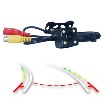 

WEIVISION 4LED Dynamic Trajectory Moving Guide Parking Line Rear View Camera HD Waterproof Reverse Backup Parking Assistance