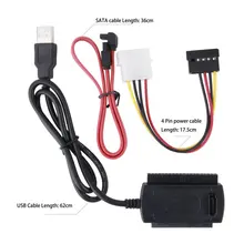 Chegada SATA/PATA/IDE Unidade para USB 2.0 Adaptador Conversor Cabo para 2.5/3.5 Polegada Disco Rígido 2425 #
