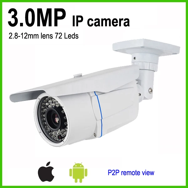 P2P onvif IP camera 3mp outdoor waterproof home security digital video surveillance