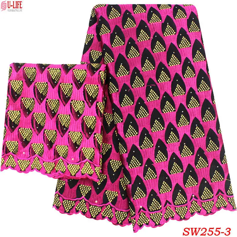 

ulifelace 7 Yards High Quality African Swiss Voile Mesh Fabric Swiss Voile With Stone Swiss Voile Lace In Switzerland SW-255