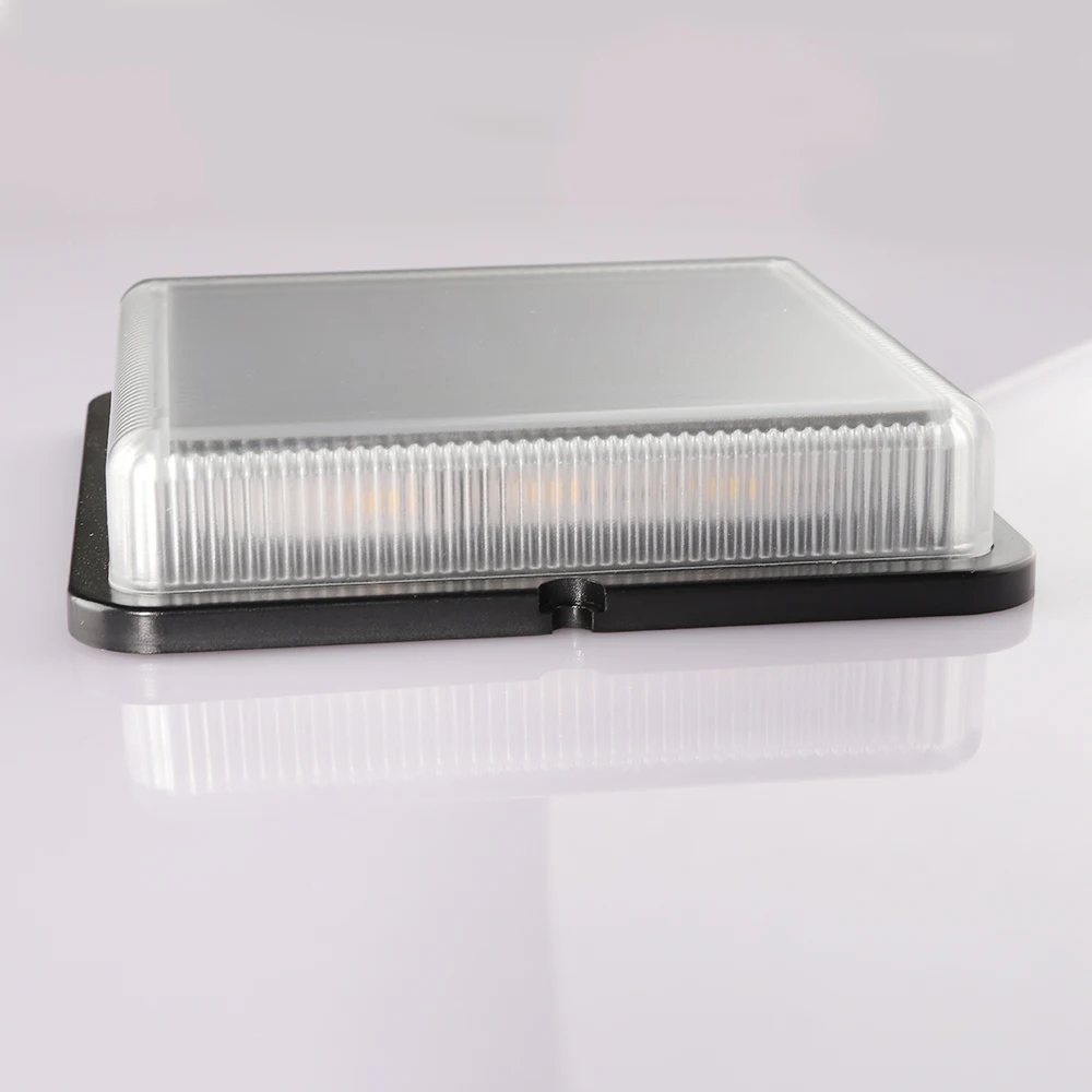 Lâmpada ao ar Livre à Prova Água da Escada Decoração do Jardim Pces Solar Dwaterproof Projector Parede Embutida Iluminação Ip68 Selante Calafeto Deck Luz 8 Led 12 livre à prova dwaterproof água da escada