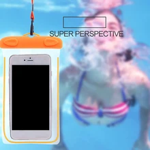 Водонепроницаемый подводный чехол для телефона с ремешком для плавания, фосфоресцирующий чехол из ПВХ, сухой Чехол для смартфонов