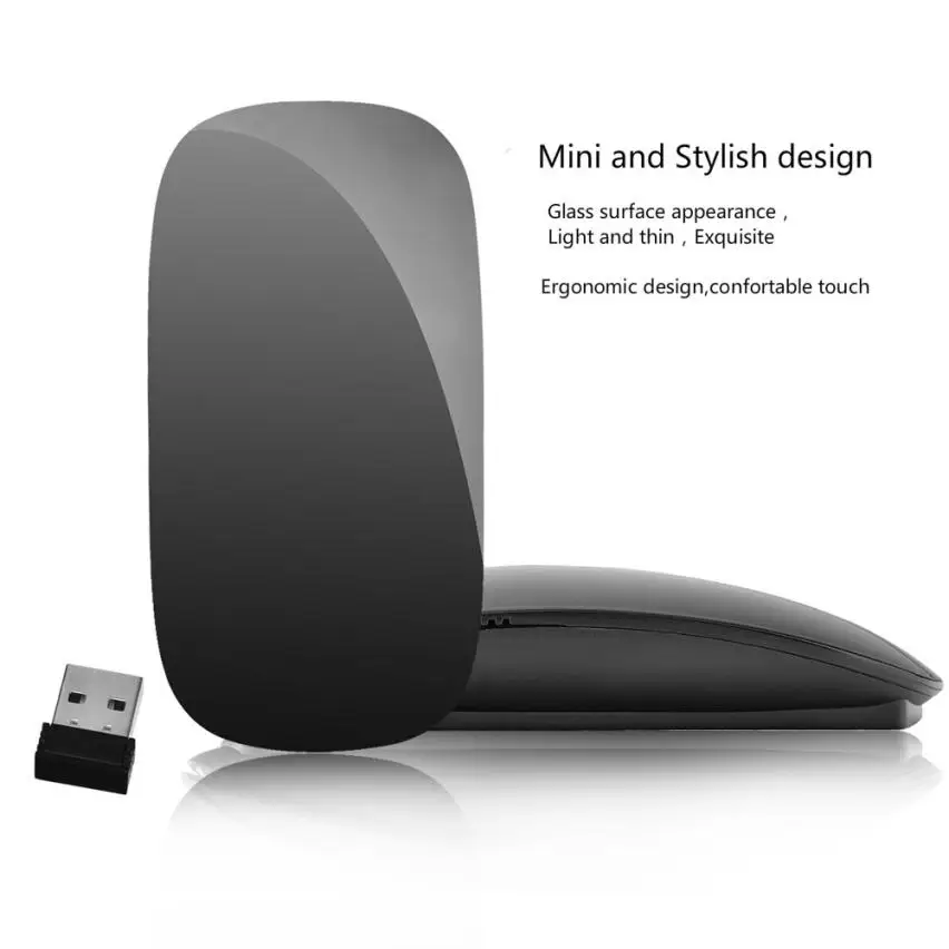 Новинка 2018 ультратонкая беспроводная мышь 2 4 ГГц с мультитач USB прокрутки для Apple