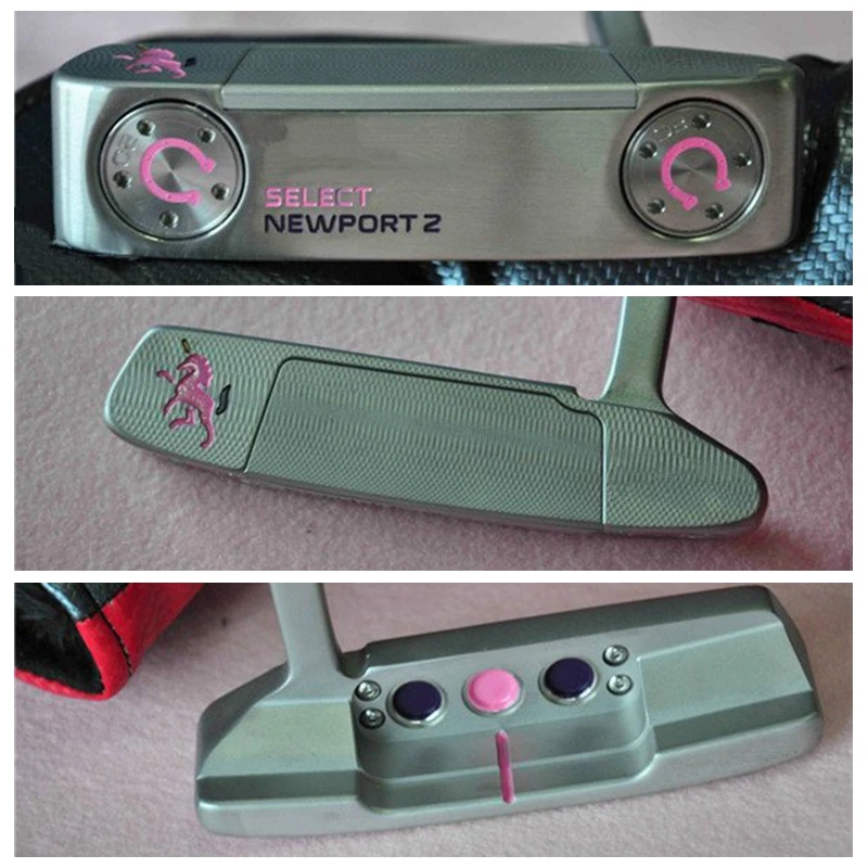 

16 NEWPORT Pink Silver Horse Standard Edition Limited SELECT Golf Putter Clubs 33/34/35inch Grip Optional Colour With HeadCover