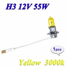 Hippcron H3 галогенная лампа 12 В 55 Вт цельнокроеное платье Yellow3000K Фара ксенон Стекло Замена автомобиля света авто лампы