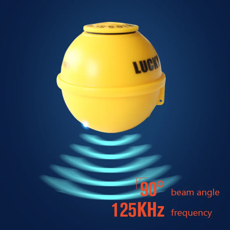 محظوظ rechargeable اللاسلكية ffw718 سونار الاستشعار عن 45 متر عمق المياه ل الأصلي FF518 اكي السمك الباحث fishfinder الروسية