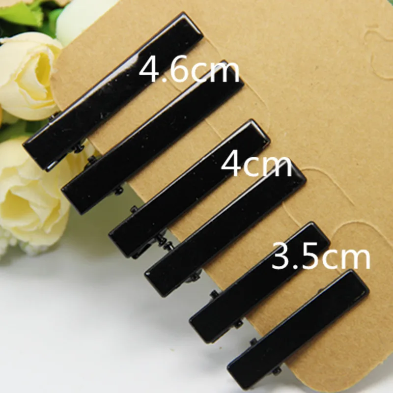 

Small Medium Large Hair Clips black Lot Crocodile Alligator Bow Blank