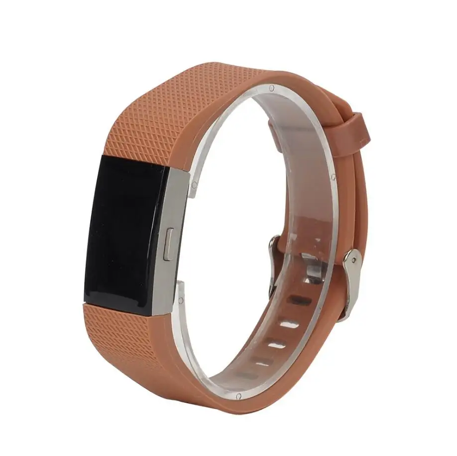 KINGBEIKE 10 Colors Sport Silicone Watchband For Fitbit Charge 2 Fitbit Bracelet Band Smart Wristbands Watches Accessories Strap