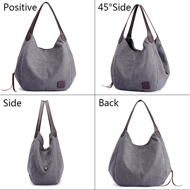 Single Shoulder Bags Vintage Women's Canvas Handbags High Quality 2